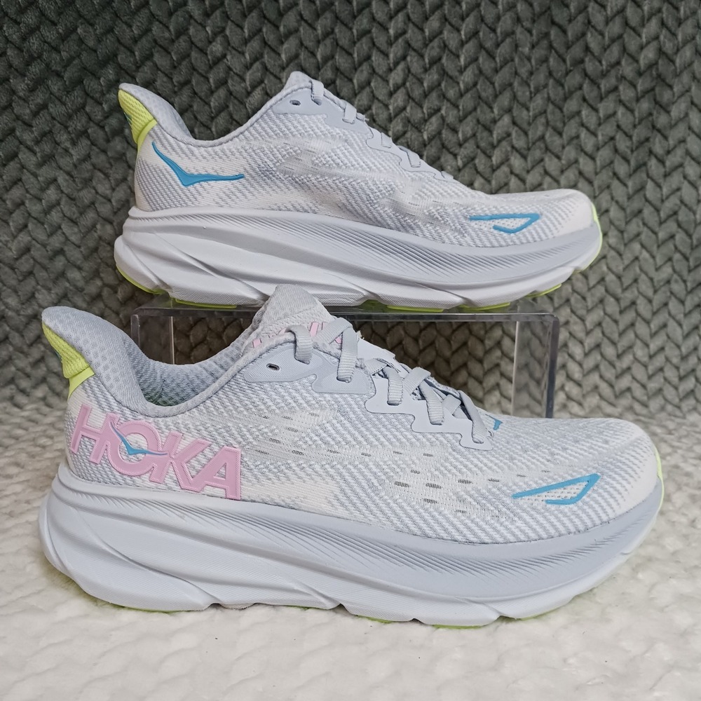 Hoka One One HOKA Clifton 9 Gull Sea Ice Women's Walking Running Shoes Size 6B